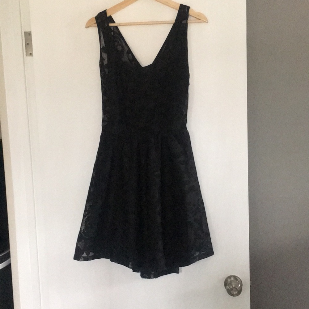 Cute short black skull party dress